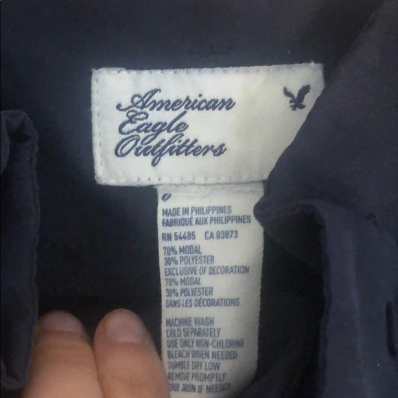 American eagle navy paper bag shorts - Picture 2 of 2